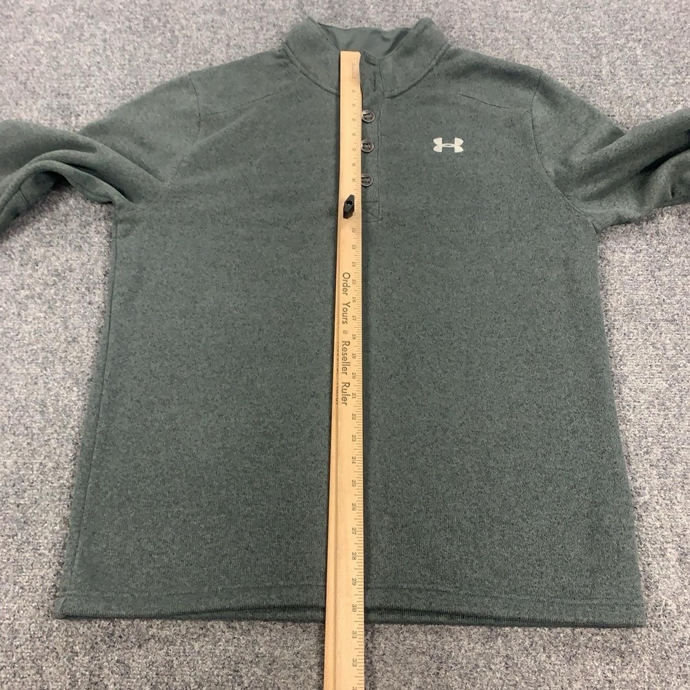 Under Armour Specialist Storm Sweater Mens 2XL Green ColdGear Fleece Pullover - Picture 7 of 16